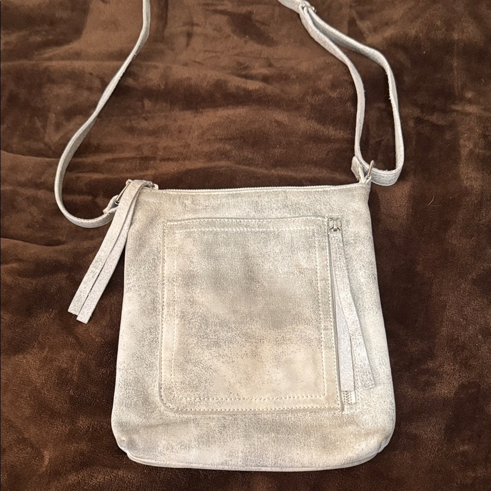 Carla Mancini Crossbody Bag in Light Gray